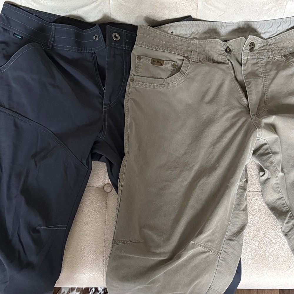 Men's Black and Tan KUHL pants